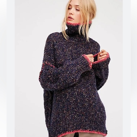 Free People Alpaca wool Echo oversized chunky mohair sweater - Picture 6 of 8